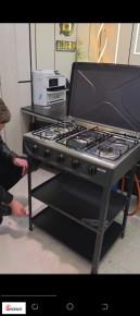 طباخ غاز ⁦⁦5⁩⁩ عيون نار زرقاء + ش...