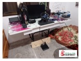 كمبيوتر كامل + شاشة+ستيرنج +دعسات...