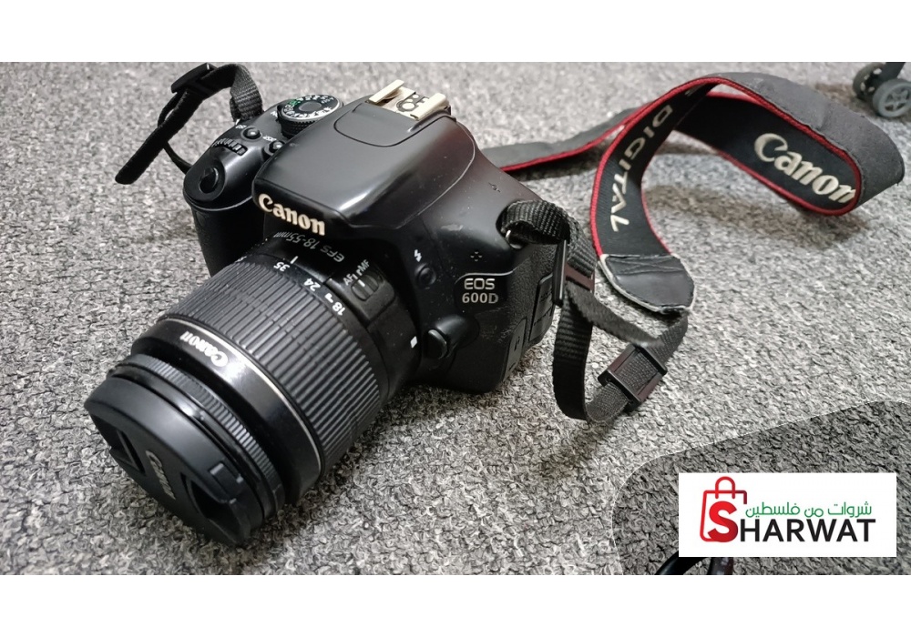 كاميرا Canon 600d مع عدسة الكترونيات نابلس شروات من فلسطين