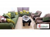 طقم كنب 7 مقاعد بحالة ممتازة 