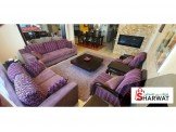 طقم كنب مع طاولة وسط كبيرة و طاول...