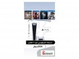 ps5 مع ٤ العاب 