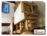 طاولة خشب شايش، كراسي هزاز مع طاولة. Image 3
