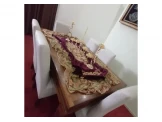 صالون 9 مقاعد +طواله وسط مع 4 اسكملات +طاوله سفره مع 6 كراسي جلد Image 2