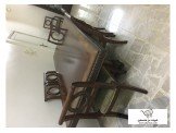 طاولة سفره+شفنير+بيرو+٨ كراسي