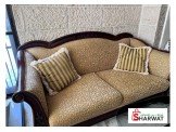 طقم ٧ مقاعد خشب طبيعي مع طاولة بحالة ممتازة Image 3