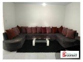 طقم كنب بوضع جيد 11 متر و15 مخده وطاوله سفره  Image 2