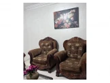 طقم صالون خشب طبيعي مع طاولة سفرة Image 2