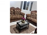 طقم صالون خشب طبيعي مع طاولة سفرة Image 3