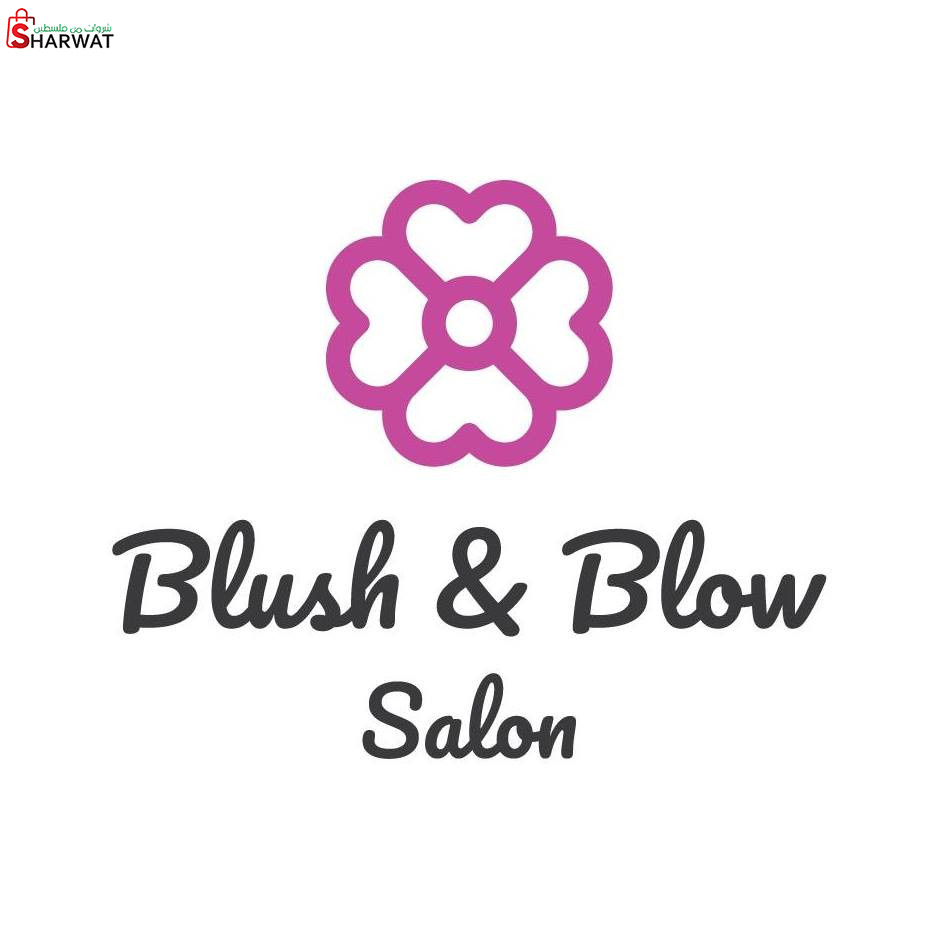 Blush and blue salon