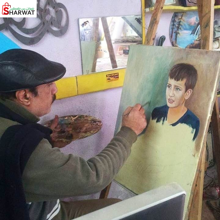 مكتب الخطاط والرسام حسام السبع